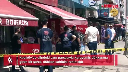 Kuruyemişçiyi rehin aldı, intihara kalkıştı