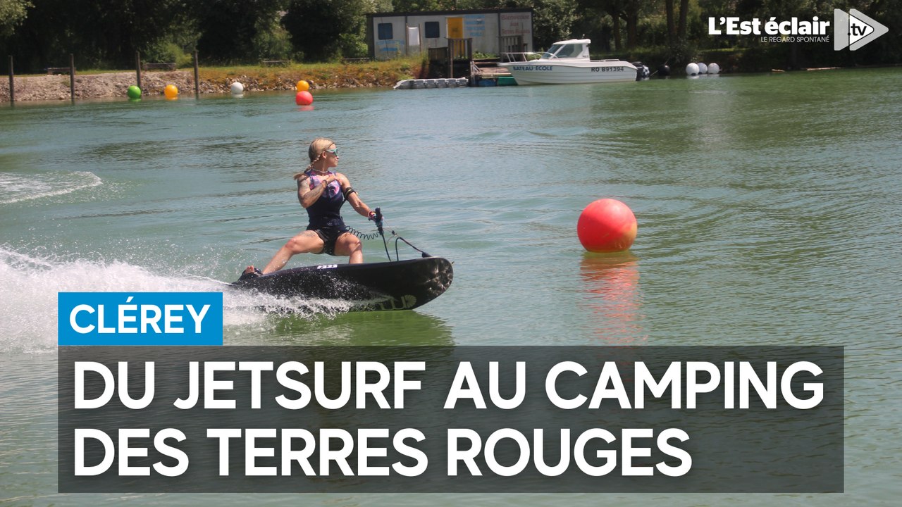 Le jetsurf s’installe au camping des Terres rouges à Clérey