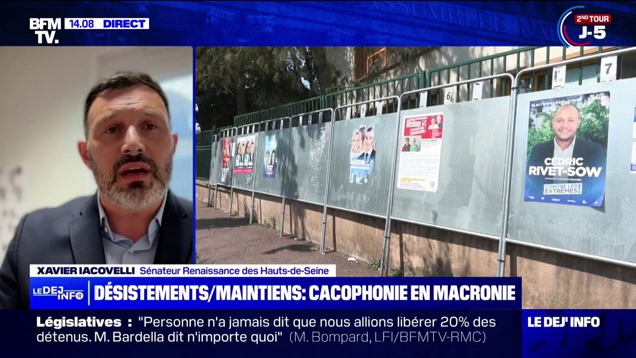 Législatives: "Il faut créer une majorité de projet", explique Xavier Iacovelli, sénateur Renaissance