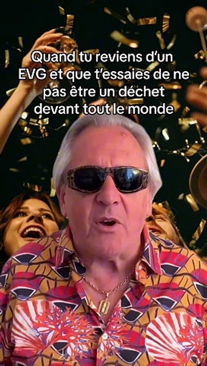 Quand tu reviens d’un EVG et que t’essaies de ne pas être un déchet devant tout le monde…