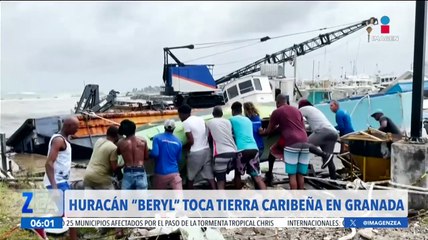 Satélite capta el ojo del huracán Beryl