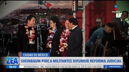 Download Video: Claudia Sheinbaum convoca a la militancia de Morena a difundir la reforma el Poder Judicial