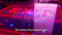 Outdoor Gold 3D Letters Illuminated sign Metal Backlit Signage Custom LED Company Signage Metal Led sign