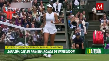 Renata Zarazúa es eliminada de la primera ronda de Wimbledon