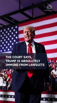 US Supreme Court rules Trump has immunity for official, not private acts