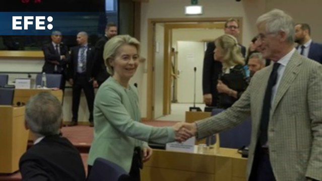 Von der Leyen se reúne con los eurogrupos en Bruselas
