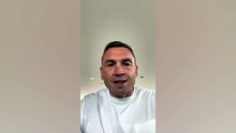 Rugby legend Kevin Sinfield sends a message of support to a Burnley farmer who is climbing Helvellyn for charity this weekend