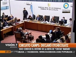 Circuito Camps: Declaró Etchecolatz