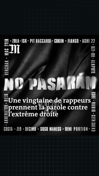 Une vingtaine de rappeurs prennent la parole contre le Rassemblement national