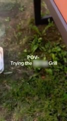 Woman Burns Wooden Bench While Trying Out Viral Grill Trend