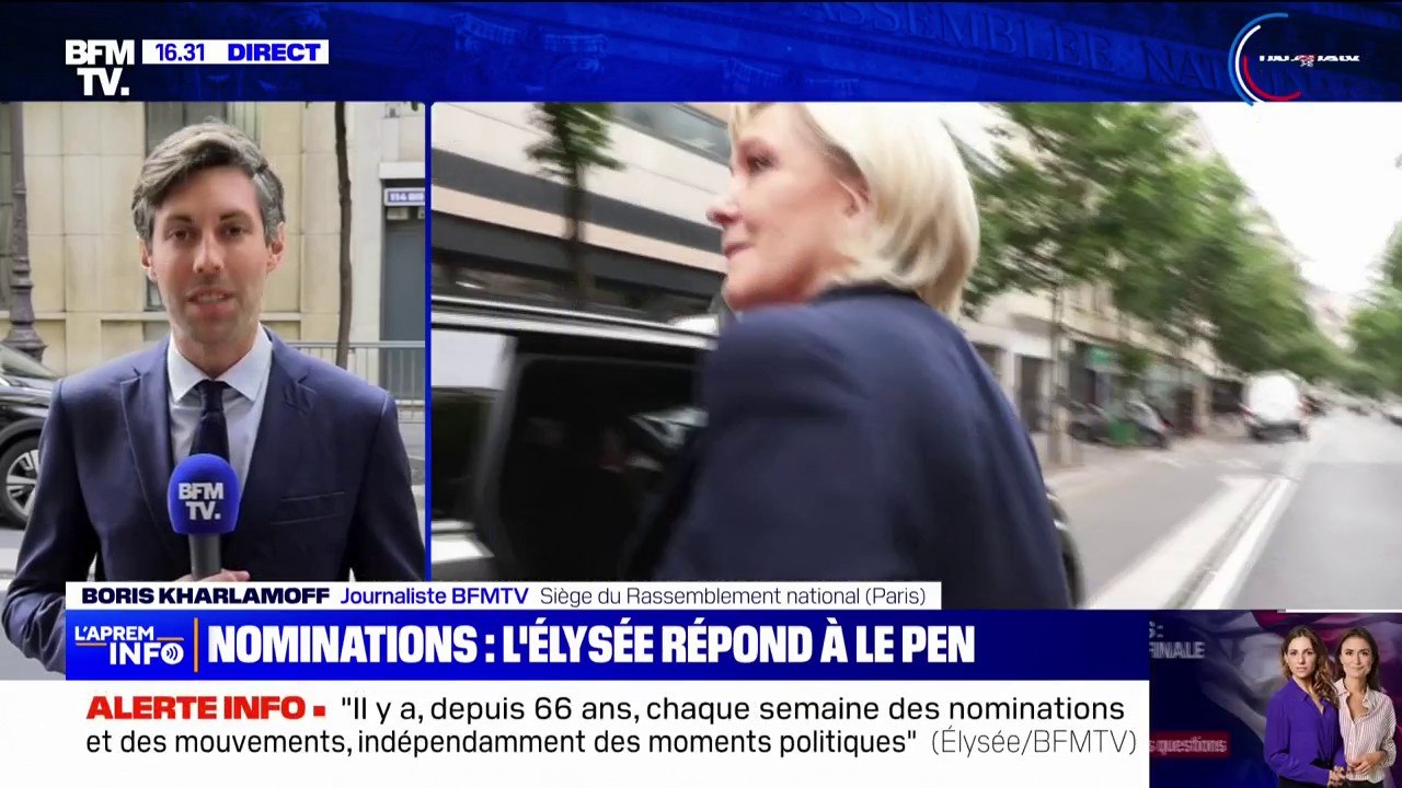 Marine Le Pen accuse Emmanuel Macron de préparer un "coup d'État administratif": l'Elysée appelle la députée à faire preuve de "sang froid"