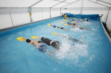 A School in Shrewsbury Introduces a Pop Up Swimming Pool