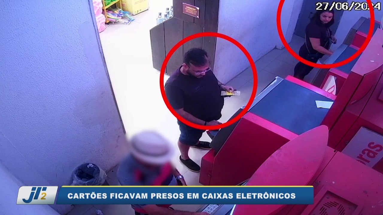 Cartões ficavam presos em caixas eletrônicos