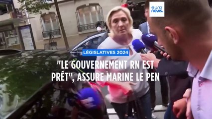 Législatives : le gouvernement du RN est "prêt" en cas de majorité absolue, affirme Marine Le Pen