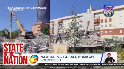 4 na palapag ng gusali, bumigay bago pa i-demolish | SONA