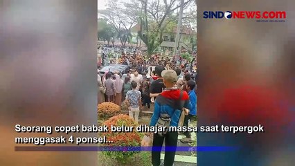 Sasar Penjemput Jemaah Haji di Tigaraksa, Copet Babak Belur Dihajar Massa