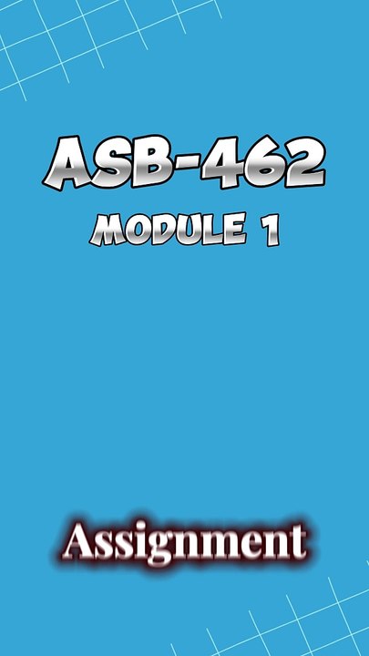 Creating Your Research Question and Bibliography: ASB 462 Module 1 Assignment Guide