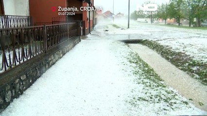 Tempestade de granizo volta a atingir a Croácia