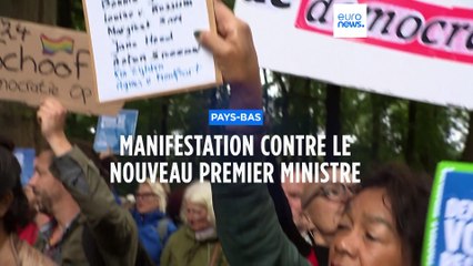 Pays-Bas : manifestation contre le nouveau Premier ministre