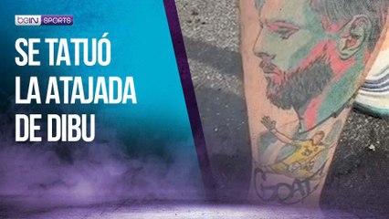 Se TATUÓ la legendaria atajada del “Dibu” Martínez en la Final del Mundial de Qatar 2022   #beINSPORTS #CopaAmerica #Argentina #DibuMartinez