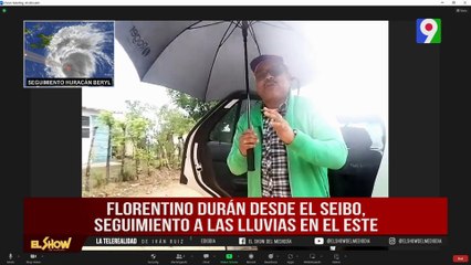 Florentino Durán reporta incidencias de huracán Beryl desde El Seibo | El Show del Mediodía