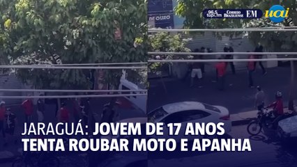 Jovem de 17 anos é espancado após tentativa de roubo de moto no Jaraguá 🚓
