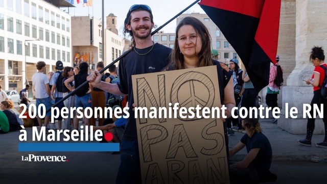 200 personnes manifestent contre le RN à Marseille après le résultats des législatives