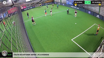 Faute de Antonin  Defer - FC AVESNOIS