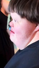 The cat is watching very carefully 