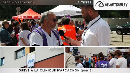 GRÈVE À LA CLINIQUE D'ARCACHON (jour 8)