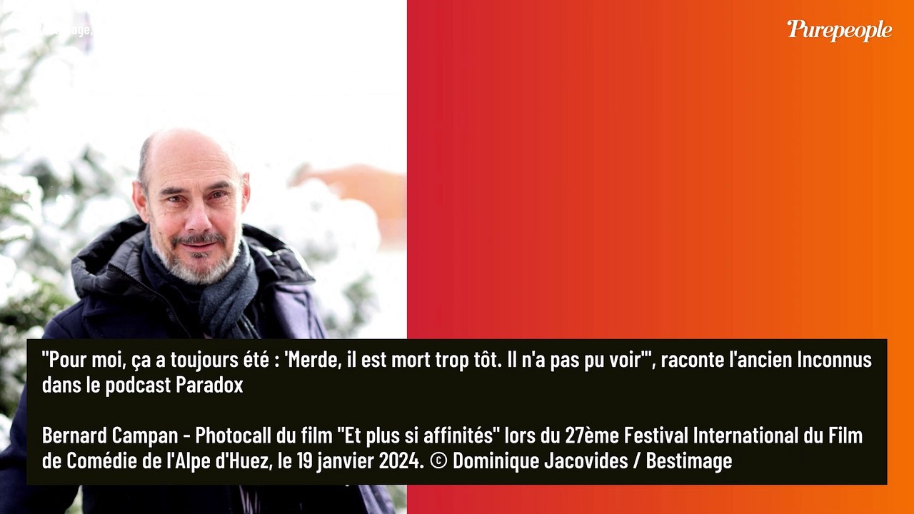 "Trop tôt" : Bernard Campan attristé par la disparition trop précoce d'un de ses parents, pour une raison bien précise
