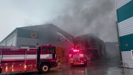 익산 농협 벼 저장 창고 불...벼 600t 불타 10억 피해 / YTN