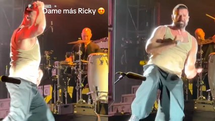 Ricky Martín se deja ver con unos kilitos de más en su ultimo concierto en Estados Unidos