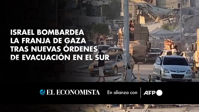 Israel bombardea la Franja de Gaza tras nuevas órdenes de evacuación en el sur