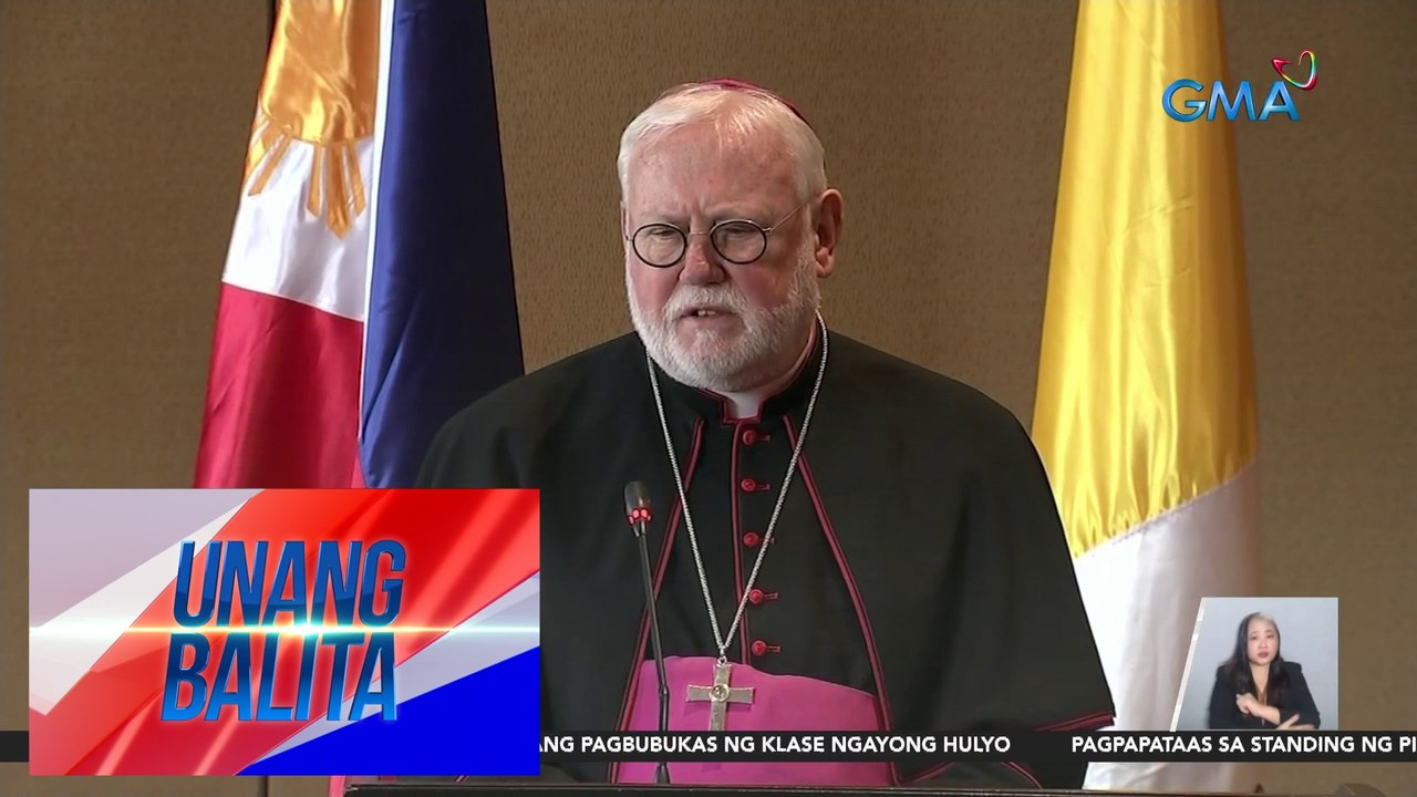 Vatican Arch. Gallagher, nanawagan sa mga bansang sangkot sa isyu sa WPS na sumunod sa international law | Unang Balita