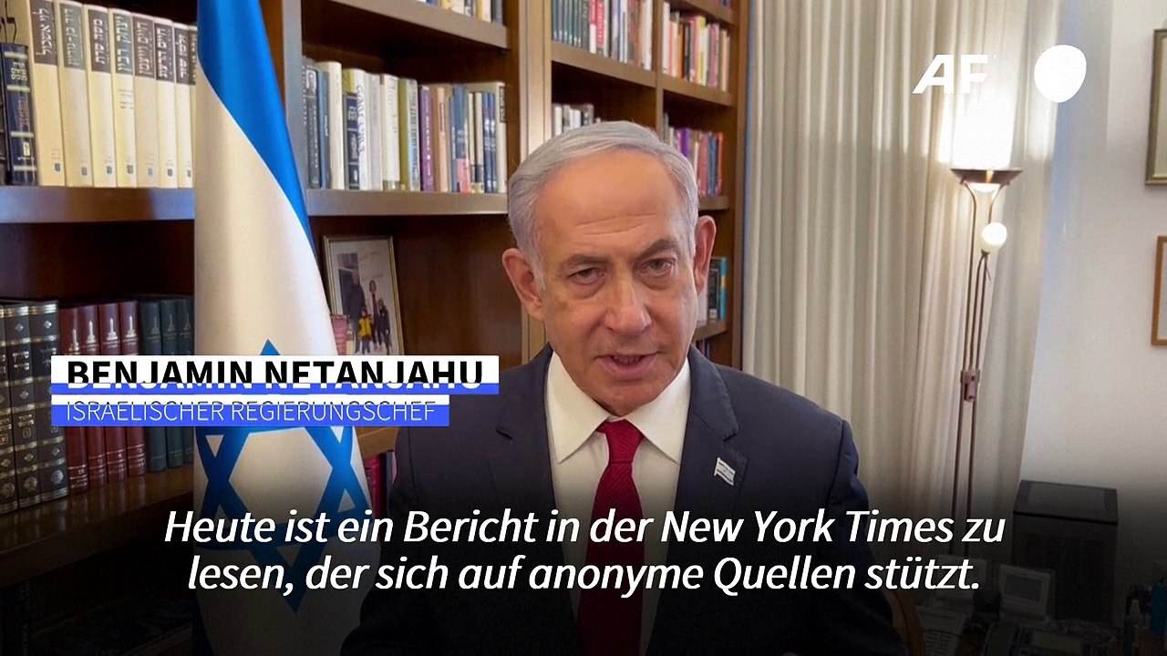 Netanjahu: Kein Kriegsende vor Freilassung aller Geiseln