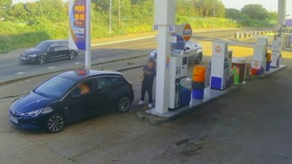 CCTV shows alleged 'fill and dash' driver making off with £120 worth of fuel
