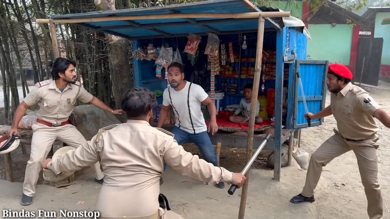 Must watch Police vs Khaidi new Funny Comedy Video __ Bindas Fun Nonstop(1080P_HD)
