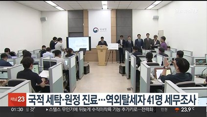 국적 세탁·원정 진료…역외탈세자 41명 세무조사
