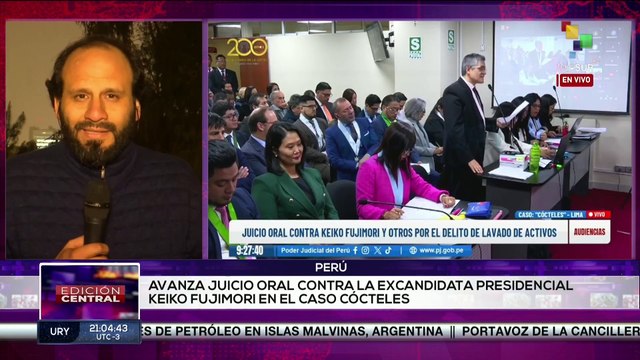 Segundo día de juicio contra Keiko Fujimori por el caso Cócteles en Perú