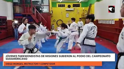 Jóvenes taekwondistas de Misiones subieron al podio del Campeonato Sudamericano