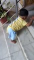 Cute indian baby boy play