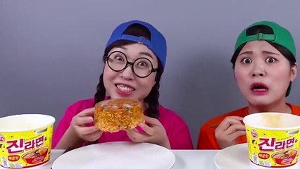 Hot Noodle Food VS Cold Noodle Food Challenge DONA