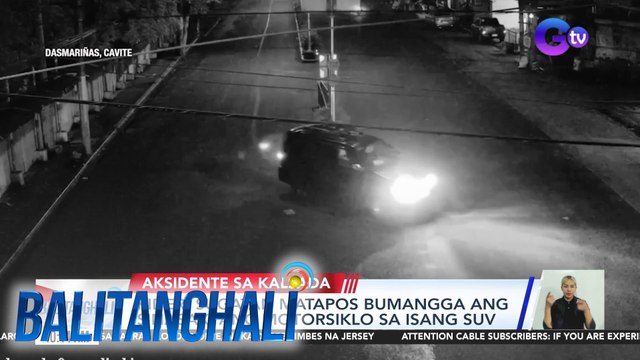 Rider, sugatan matapos bumangga ang sinasakyang motorsiklo sa isang SUV | Balitanghali