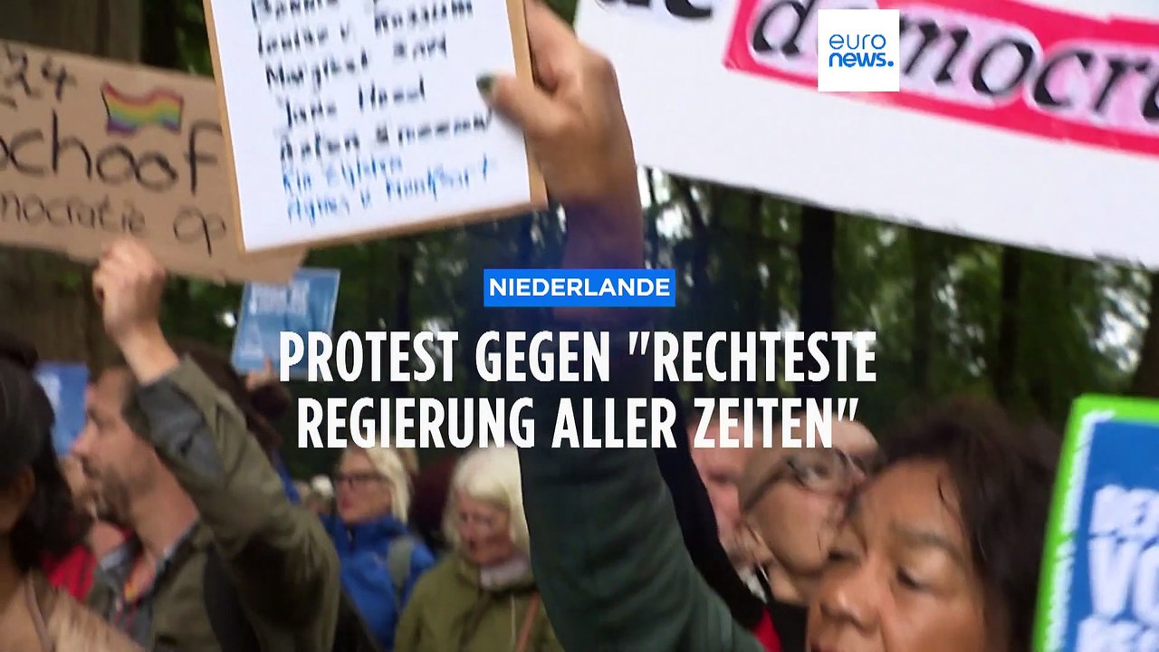 'Sie sind eine Schande': Protest gegen rechtspopulistische Regierung der Niederlande