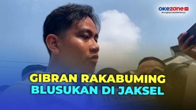 Didampingi Raffi Ahmad, Gibran Rakabuming Blusukan ke Pasar Manggis Jaksel