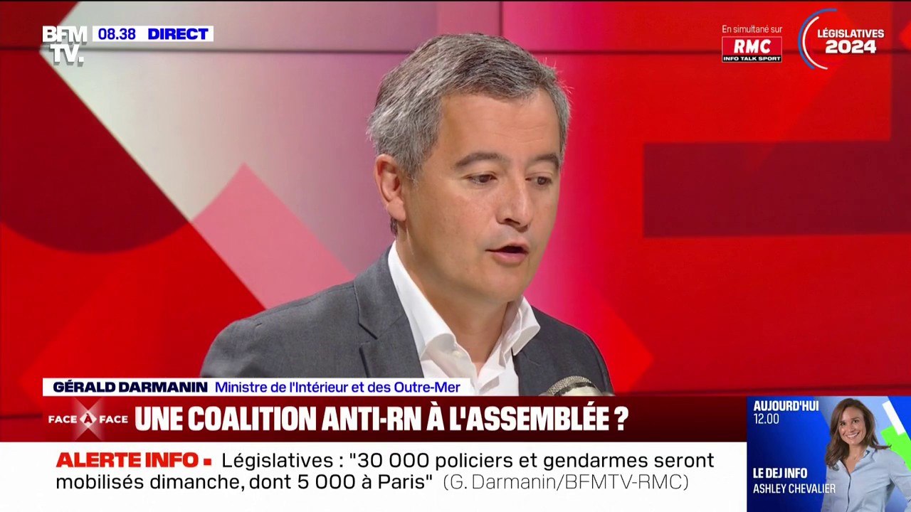 JO 2024: pour Gérald Darmanin, le plan Vigipirate au niveau "urgence attentat" doit être maintenu au moins jusqu'à "mi-septembre"