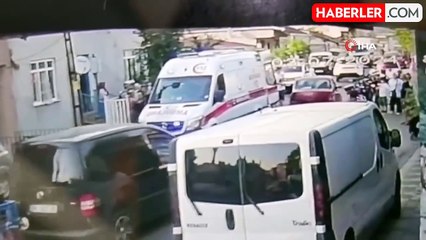 Ümraniye'de 'dur' ihtarına uymadı, polise çarparak metrelerce sürükledi - Olay anı güvenlik kamerasında