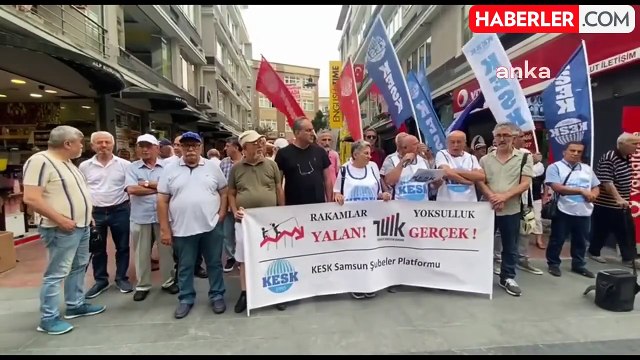KESK Samsun Şubeler Platformu, TÜİK'in Enflasyon Rakamlarını Protesto Etti