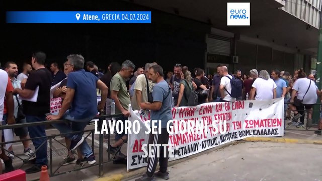 Settimana lavorativa di sei giorni in Grecia, per i sindacati un passo indietro sui diritti